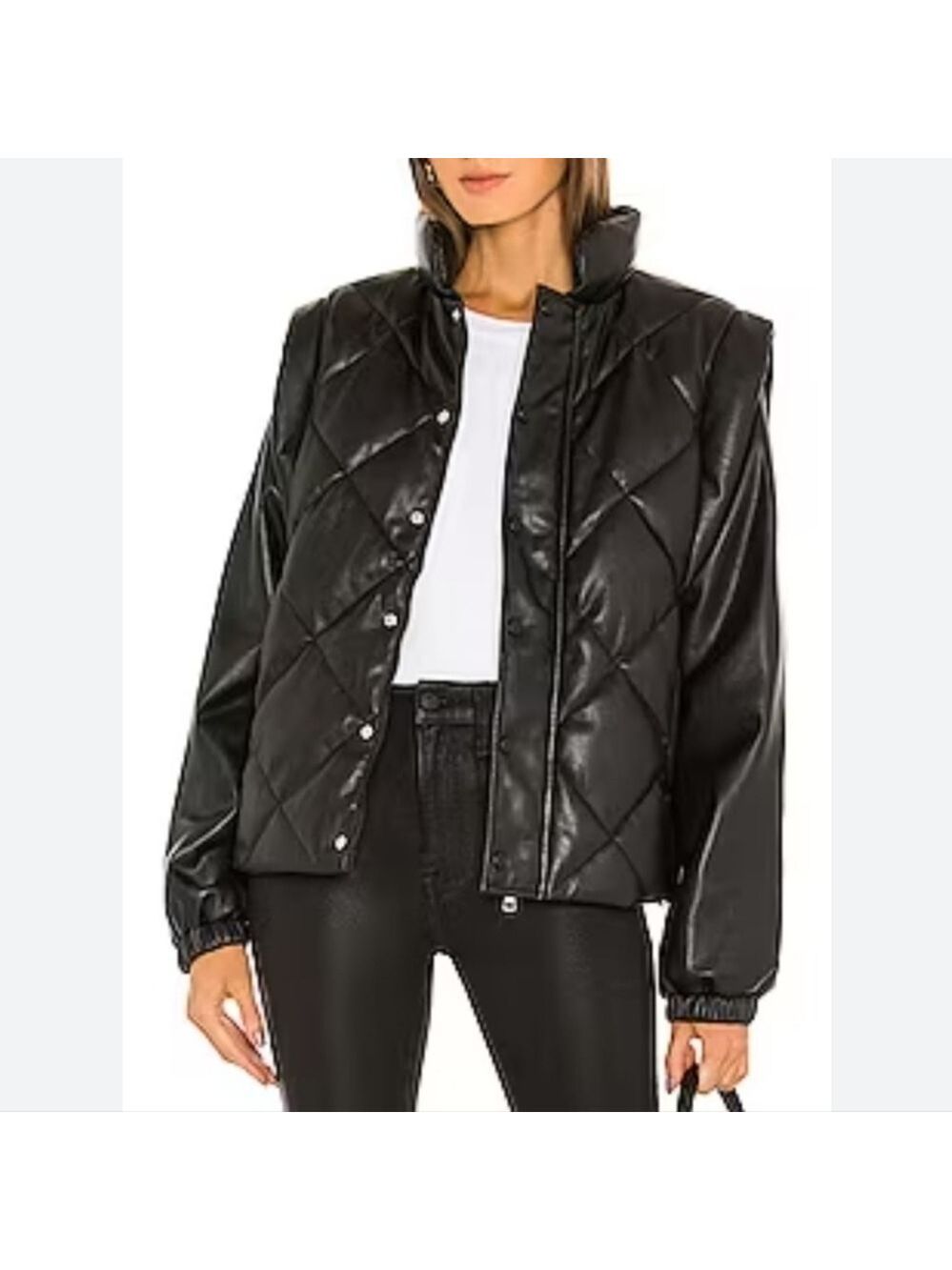 Pistola Callista Long Sleeve Black PufferJacket & Vest Size Small New With Tags